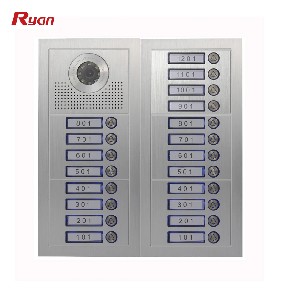 라이언 신제품 고품질 4선식 IP WIFI 비디오 도어폰 10인치 대형 화면 1080P 카메라 아파트 인터콤 시스템 도어폰