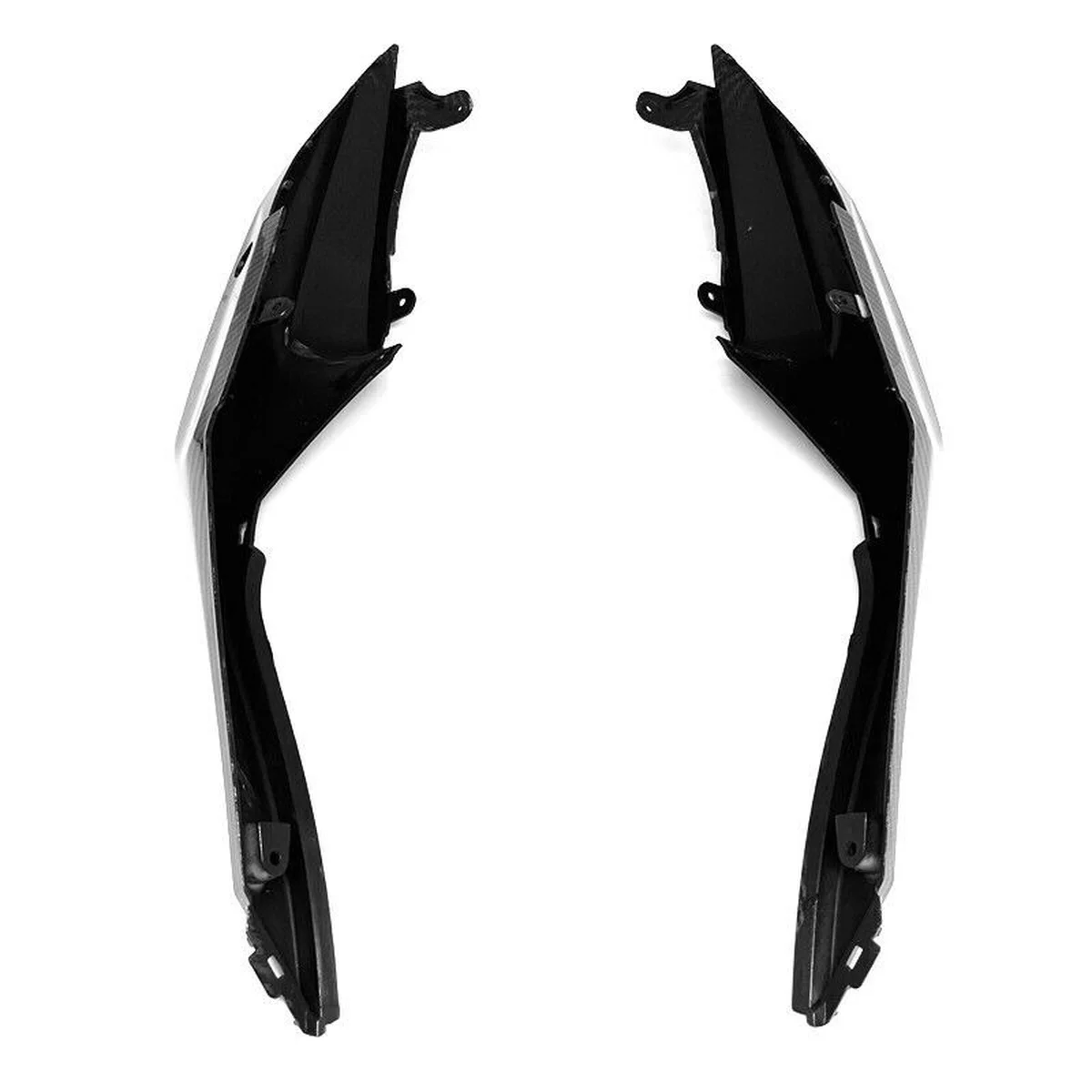 For KAWASAKI ZX-6R ZX6R 2009-2012  Motorcycle Carbon Fiber Pattern Rear Tail Side Seat Cover Fairing Cowl