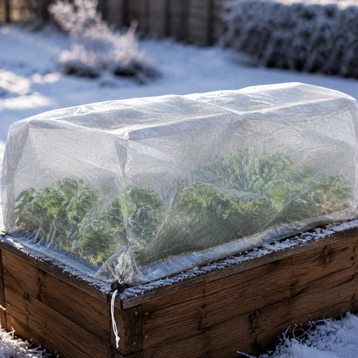 Thermal Plant Frost Cover 70g Thickened Nonwoven Blanket for Winter Garden Protection Drawstring Bed Cover Durable