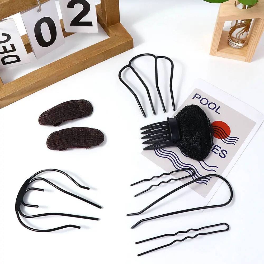 Women Natural Volume Hair Bangs Hairpin Invisible Hair Bun Clip Fluffy Hair Pad Puff Hair Cushion Sponge BB Hair Clip