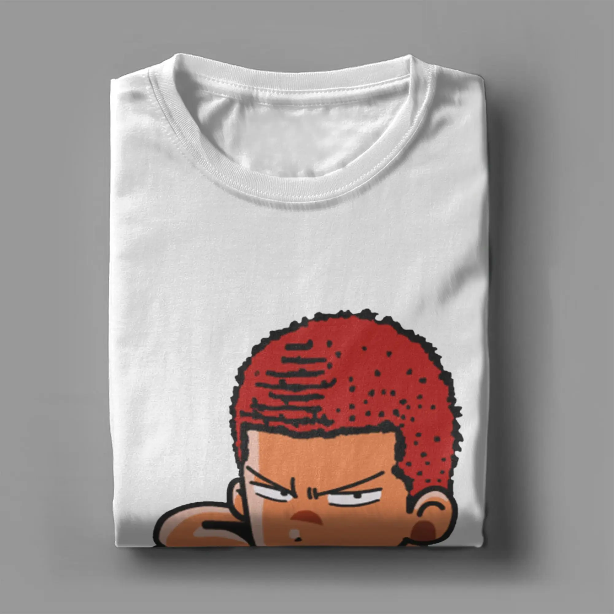 Tensai Basket Ball Man Slam Dunk Men T Shirts  Vintage Tees Short Sleeve Round Neck T-Shirts Pure Cotton Original Clothing