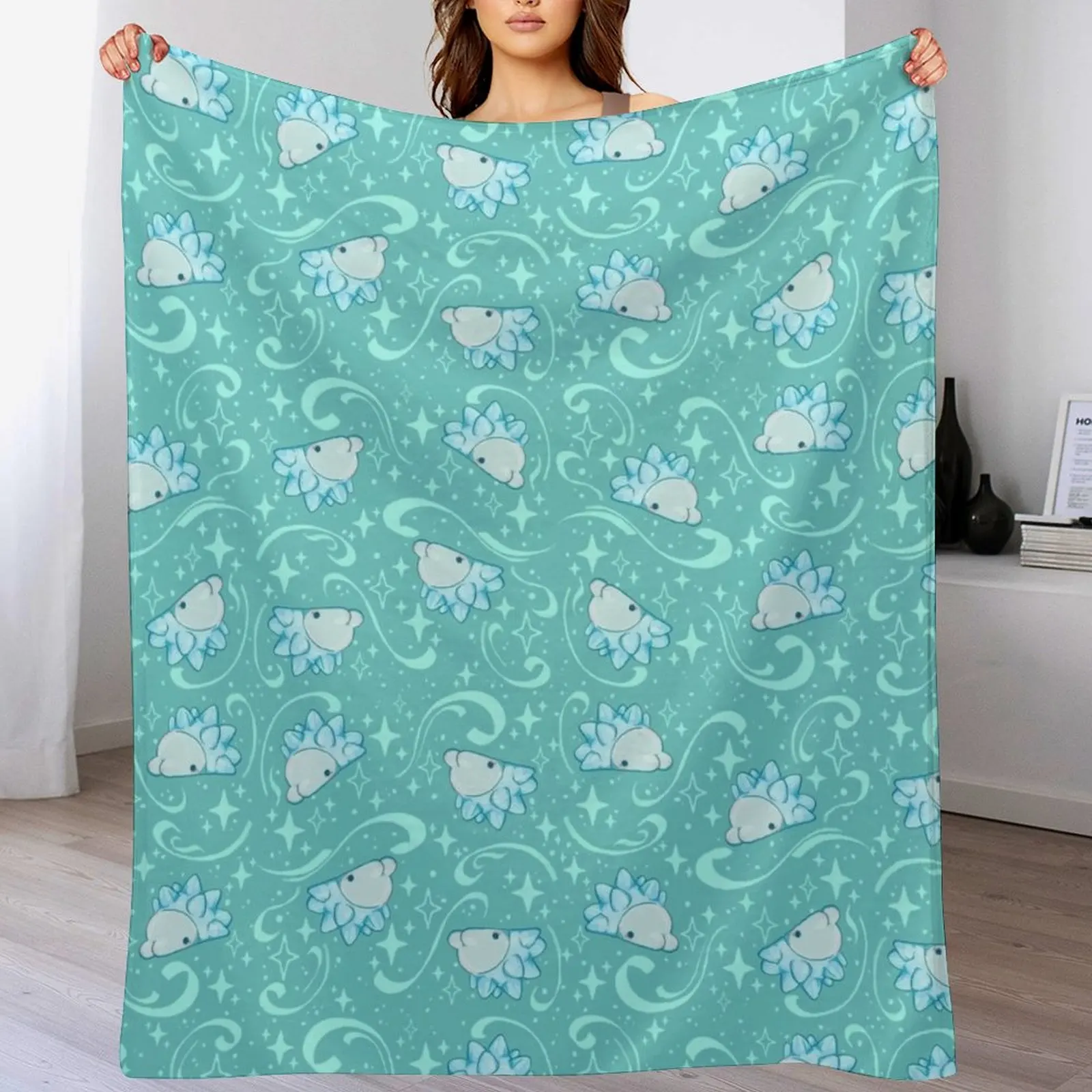 Snom Flurry! Throw Blanket