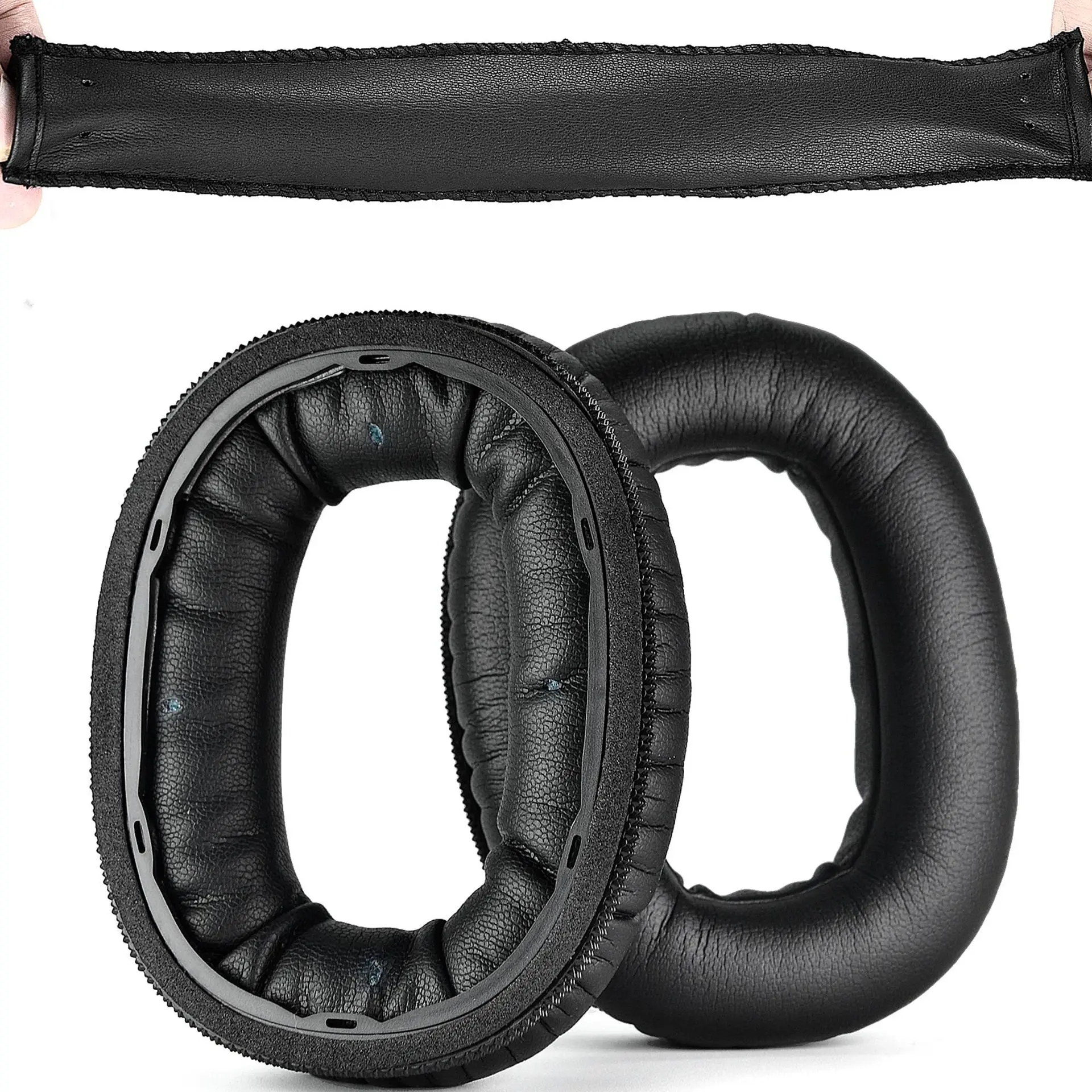 Replacement Ear Pads Top Headband Cushions Cups Repair Parts For Marshall Monitor II ANC, Monitor 2 Headphones