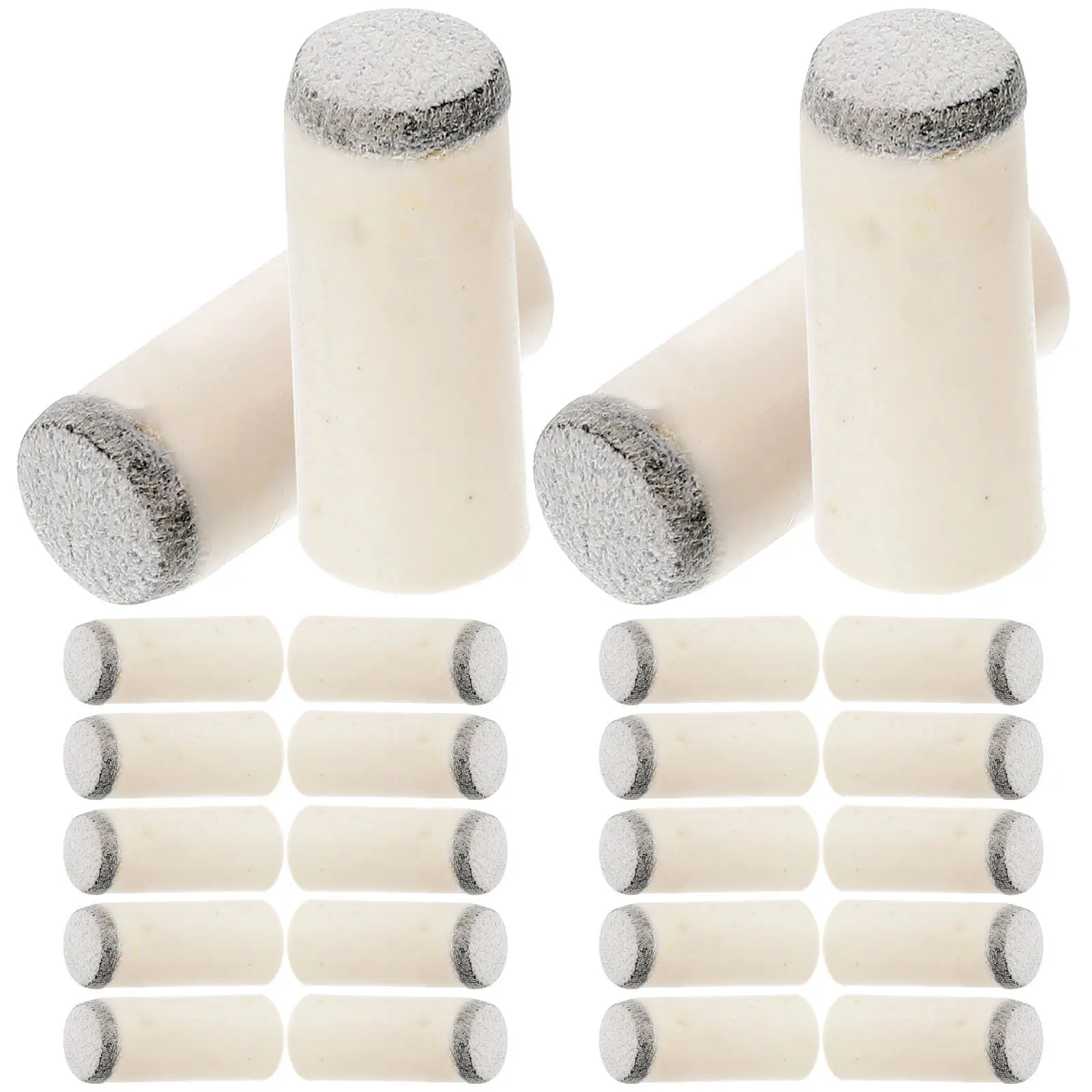 

200Pcs Pool Cue Tips Professional Replacement High Durability Snooker Stick Repair Pool Table Accessories Friction Enhanced