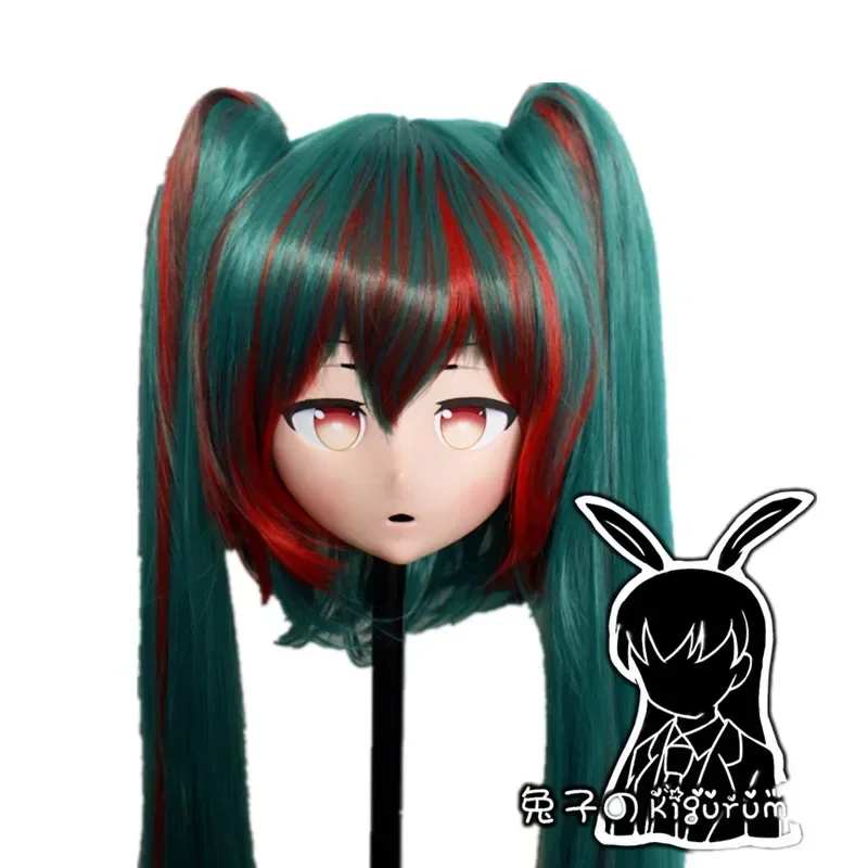 

(B15) Handmade Custom Head Mask with Backshell Crossdressing Silicone Anime Kigurumi Cosplay Mask