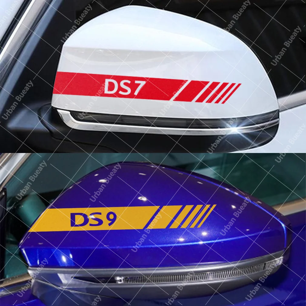 2PCS Car Rearview Mirror Stickers Vinyl Film Decals  For Citroen DS Spirit DS3 DS3S DS3R DS4 DS5 DS 5LS DS 5H DS6WR DS6 DS7 DS9