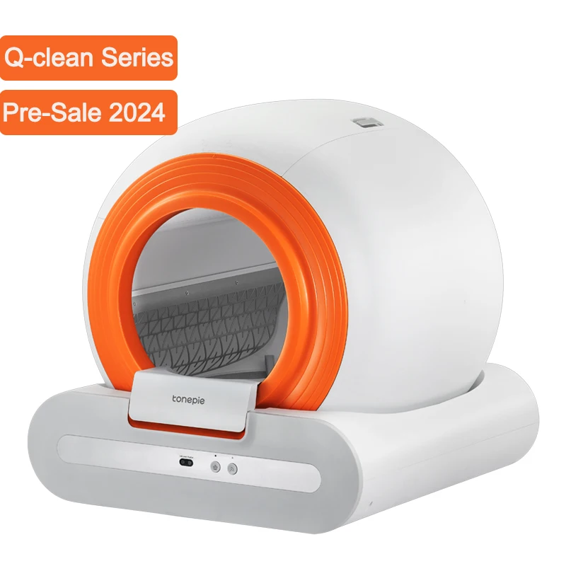 

2025 New 65L Automatic Self-Cleaning Litter Box APP Control Detachable Tonepie Q-clean OEM Smart Toilet Products