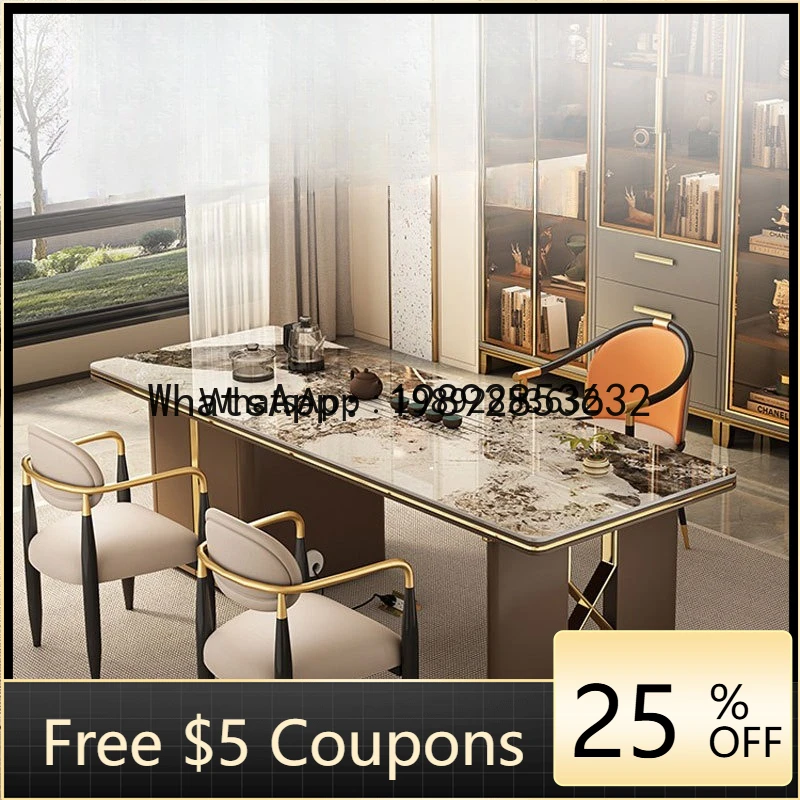 

Z1 Rock Slab Kung Fu Tea Table Simple Boss Office Reception Tea Table Kettle Tea Table and Chair Set Minimalist