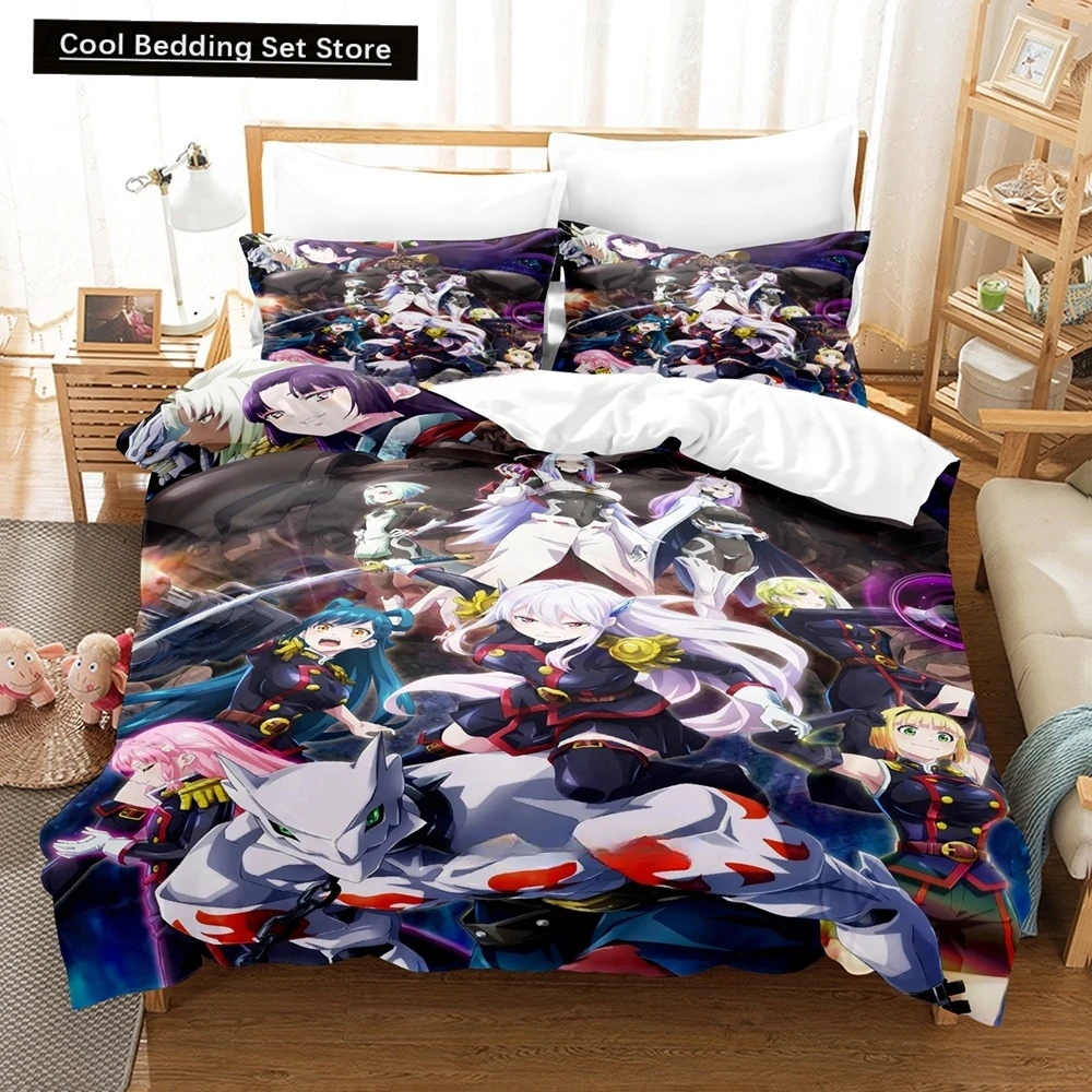 

Anime Bed Sheet Set Mato seihei no slave Bedding Set Single Twin Full Queen King Size Bed Set Adult Kid Bedroom Duvet cover Sets