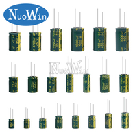 6.3V 10V 16V 25V 35V 50V 63V 100V 160V 400V 450V High Frequency Low ESR Aluminum Capacitor 100UF 220UF 330UF 470UF 680UF 1000UF