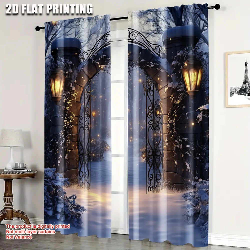 

2pc, Curtains Yard Blackout Polyester Party Decorations Perfect for room decor aesthetic