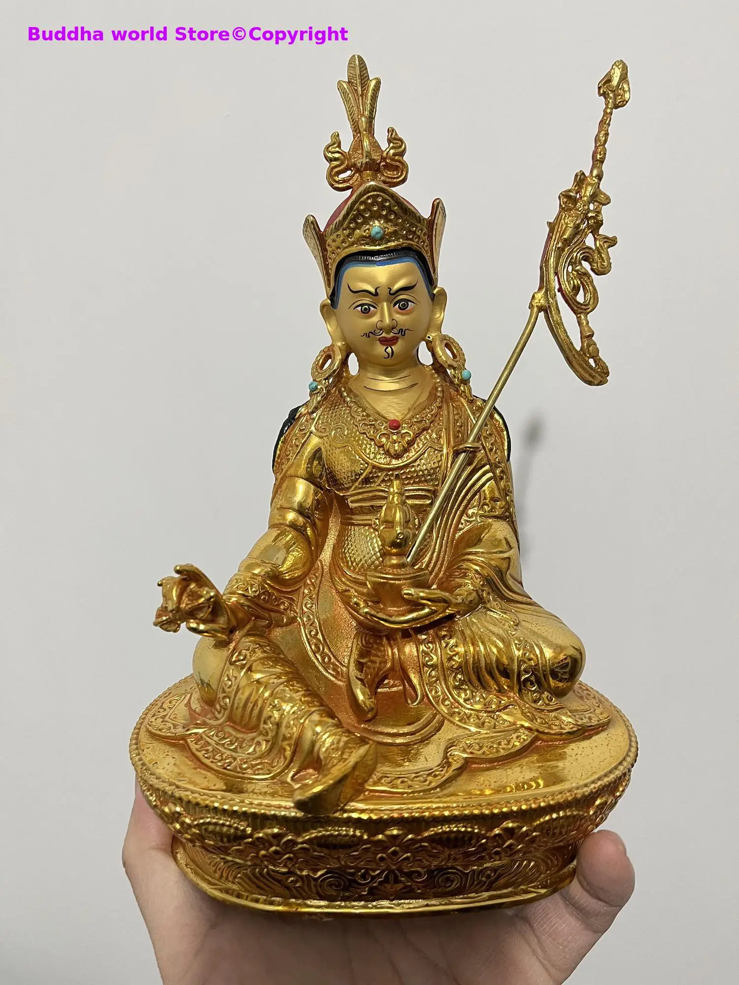 Buddhism Buddha STATUE  GOOD gilding Jambhala fortune God Guru Rinpoche Goddess Tara guanyin Buddha COPPER statue HOME Temple