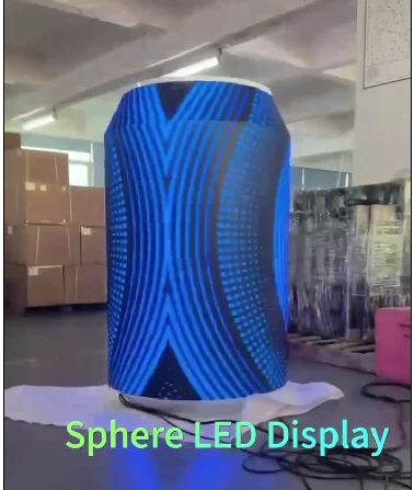 New Fashion LED Display Flexible LED Display Screen Pexi Can Sphere LED Display Screen in Supermarket Shopping Mall Hotel