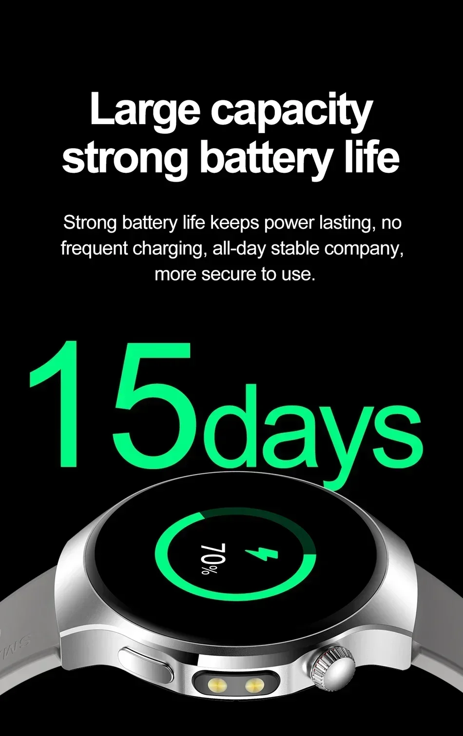 Sports Smart Watch with Bluetooth Calling, IP67 Water Resistance and 150+ Sports Modes description 21
