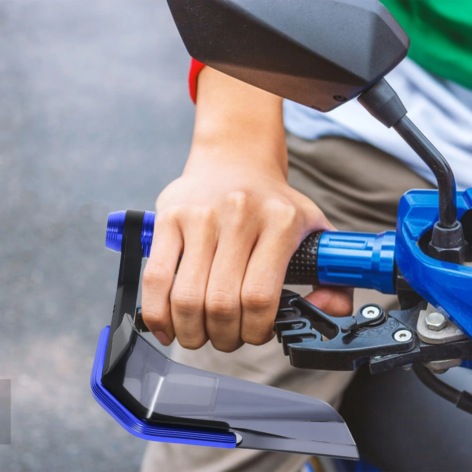 

2pcs Motorcycle Hand Guards Wind Protector Universal For Electric Bikes Plastic Aluminum Alloy Durable Easy Install Stylish