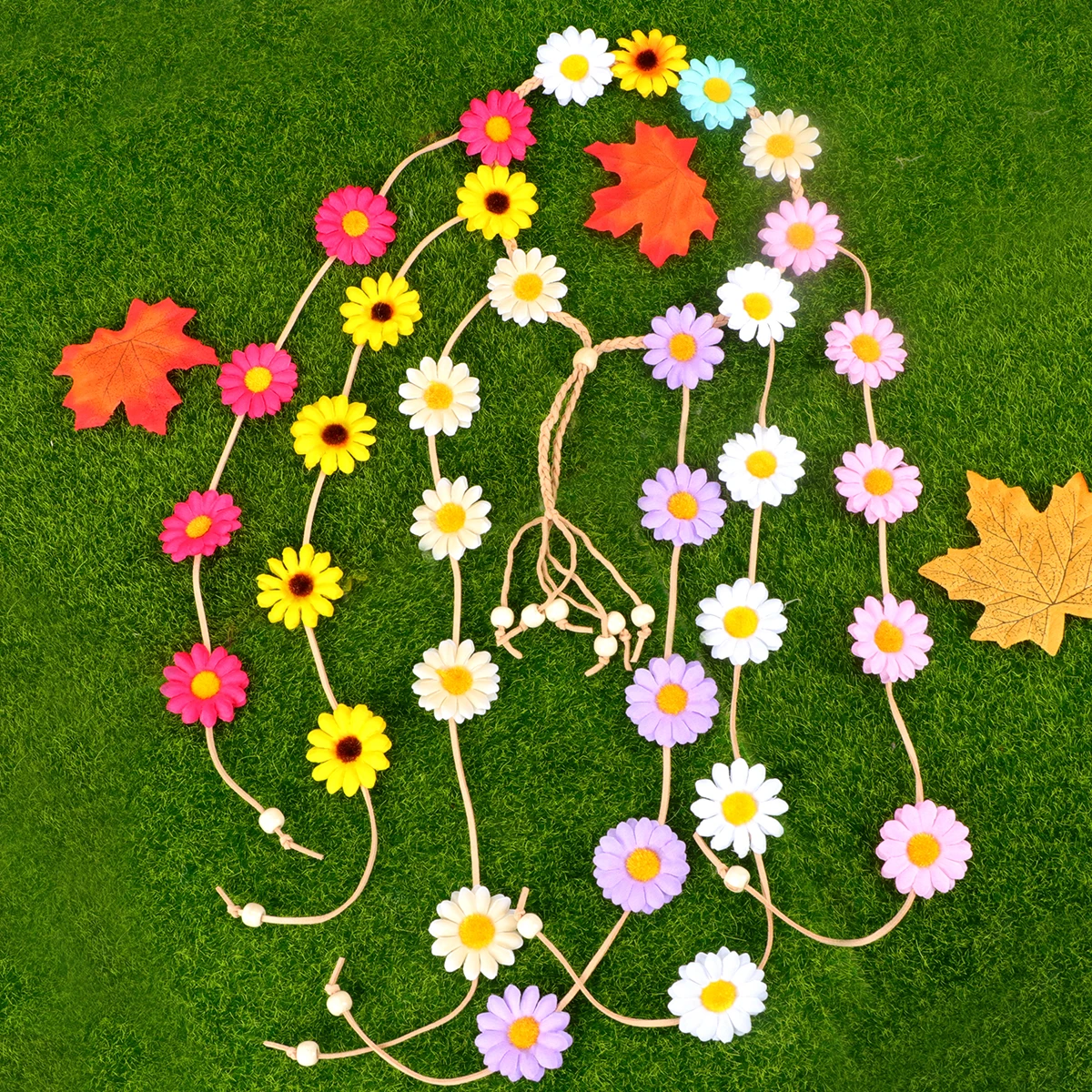 

Sunflower Headband Hair Wreath Durable Hair Wreath Garland Comfortable Headwear Photo Props Festivals Parent-child