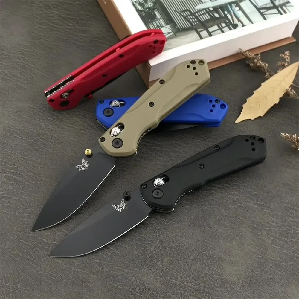 BM 565 Folding Pocket Knife D2 Blade Nylon Fiber Handle High Quality Outdoor EDC Survival Camping Hiking Hunting Tools Gift