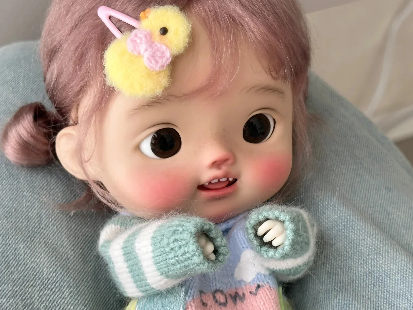 Nowa lalka SD bjd 1/6, urocza owieczka, brązowa skóra, delikatny makijaż, wysokiej jakości żywica, zabawka, prezent urodzinowy, lalki w ofercie.