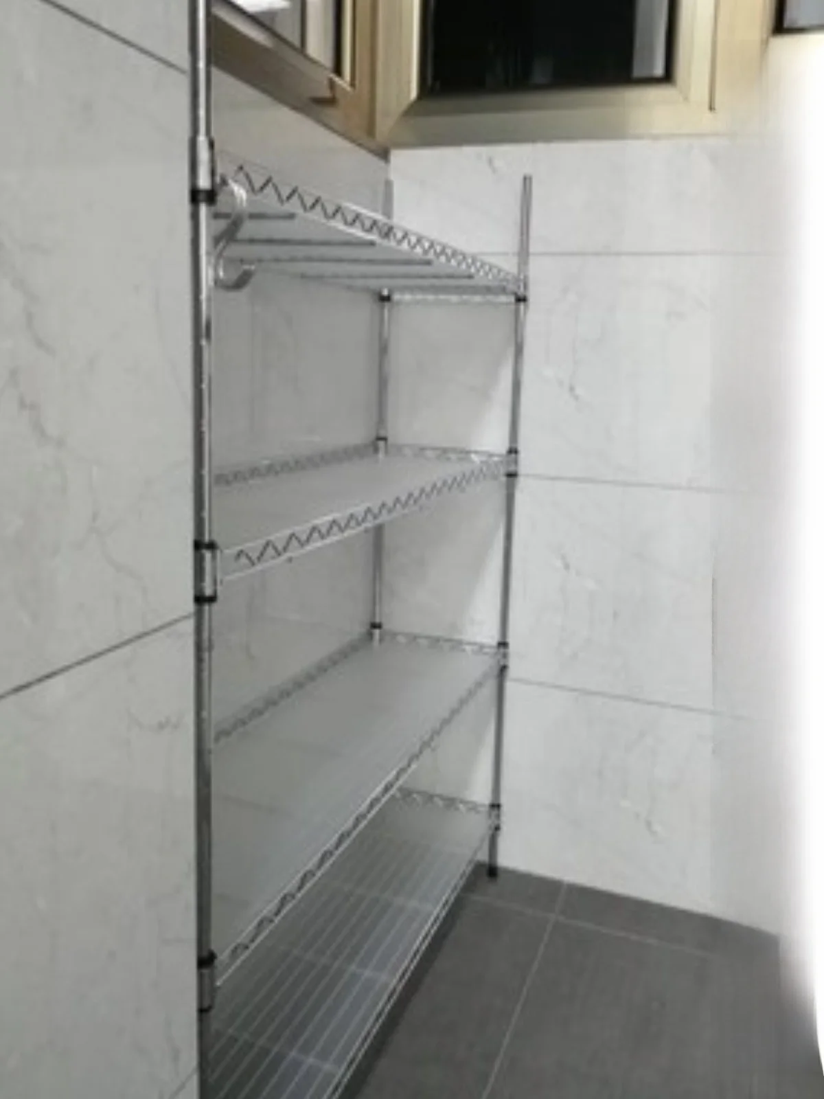wide-25cm-stainless-steel-kitchen-storage-rack-shelf-refrigerator-side-organizer-metal-material-four-layers-for-everyone