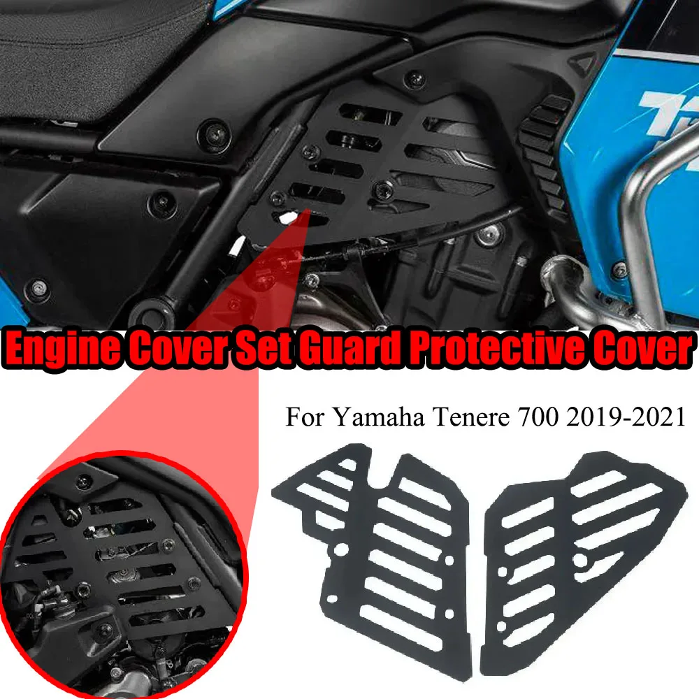 

Для Yamaha Tenere 700 2019-2021 абсолютно новые аксессуары для мотоциклов, комплект крышек двигателя, защитный чехол, дроссельная заслонка Cam Protecto