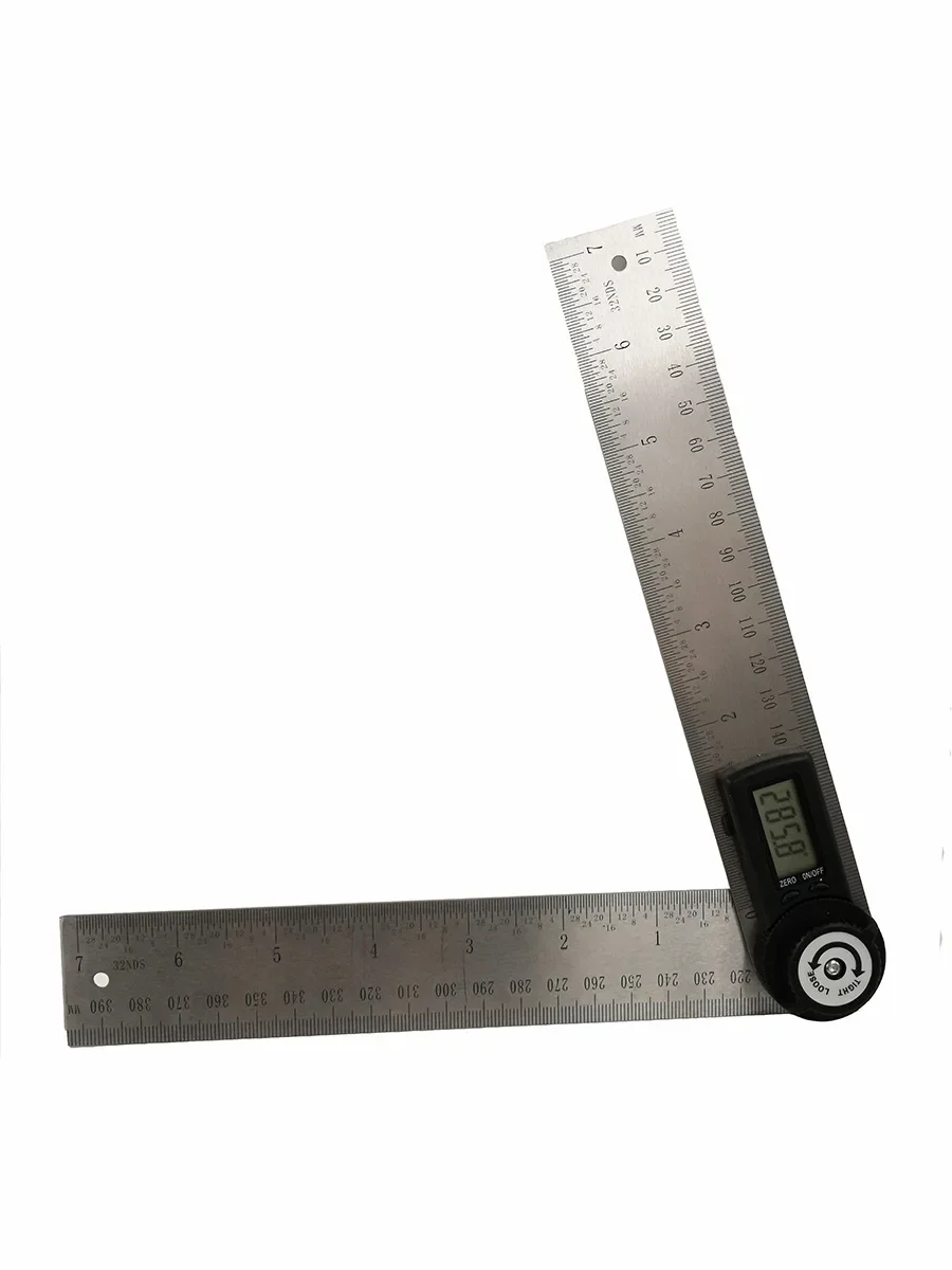 

200MM electronic two-in-one angle ruler, stainless steel angle ruler, steel ruler, digital