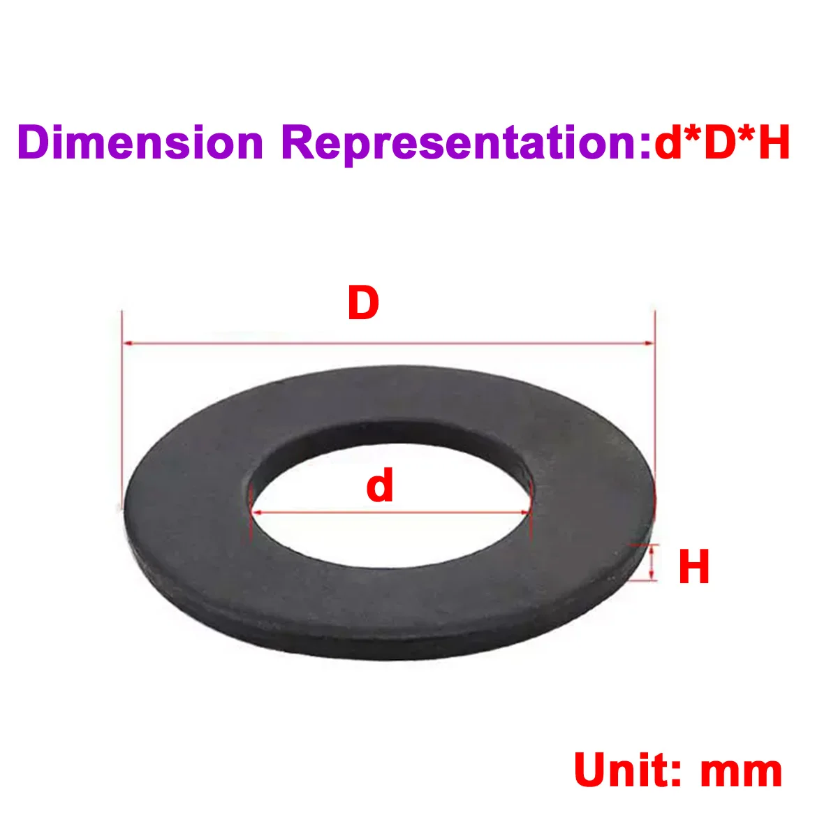 

Black Grade 8 / Nickel Plated / Zinc Plating-White Thickened Ultra-Thin Circular Metal Flat Gasket M2-M30