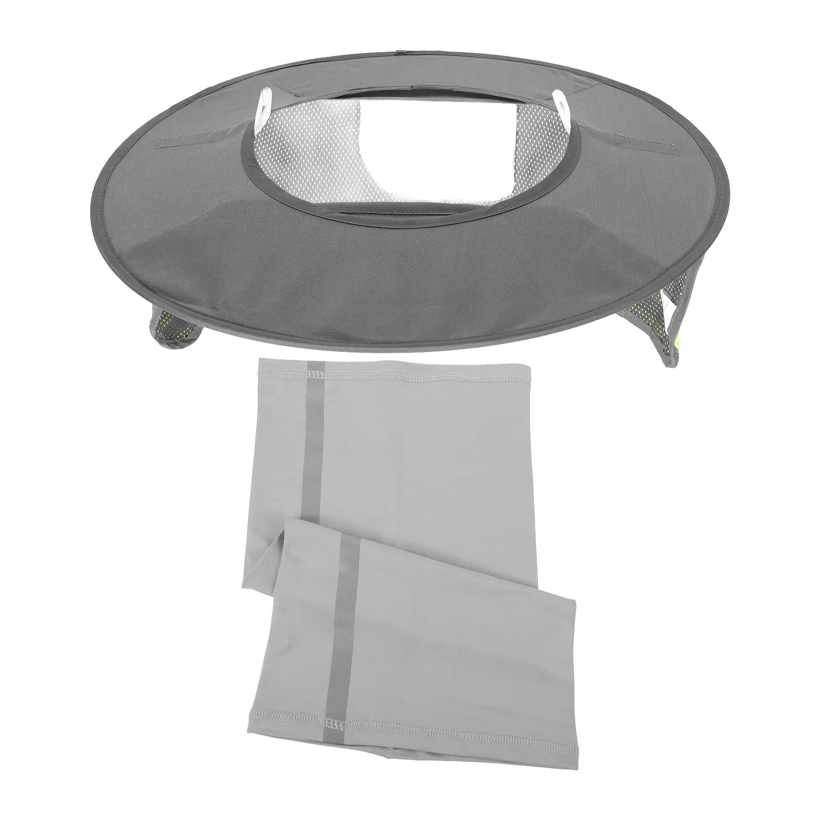 

1Set Hard Hat Sun Shade Neck Shield Full Brim Hardhat Visor Construction Safety Hat Cover Uv Protection Mesh Curtain
