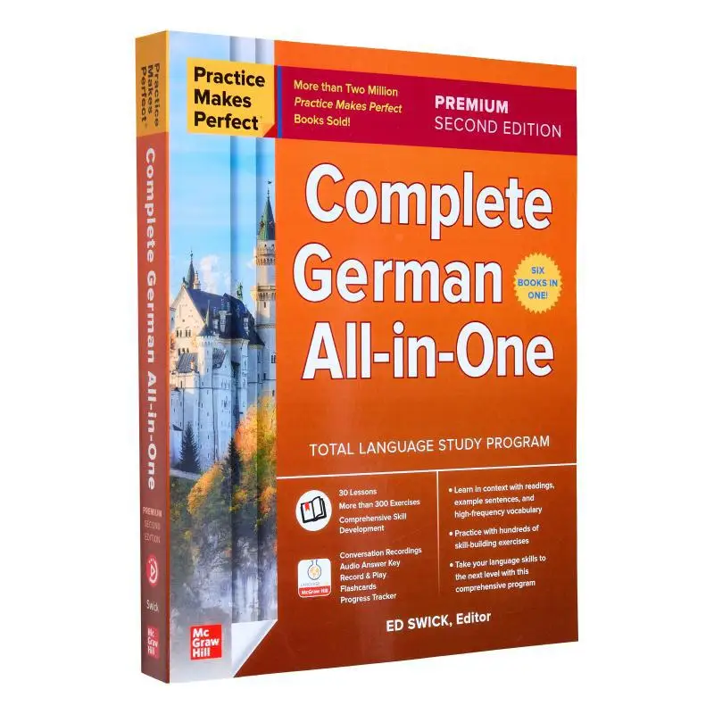 

Практика делает идеальную полному немецкому языку AllinOne Premium, второе издание, Ed Swick McGrawHill, 9781265768591, книга