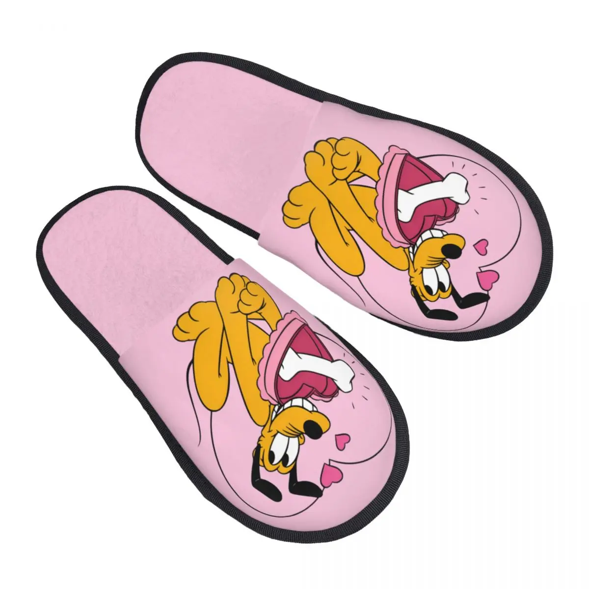 

Домашние тапочки Pluto на заказ, женские уютные тапочки из пены с эффектом памяти, милые тапочки без шнуровки для собак, гостиничные тапочки