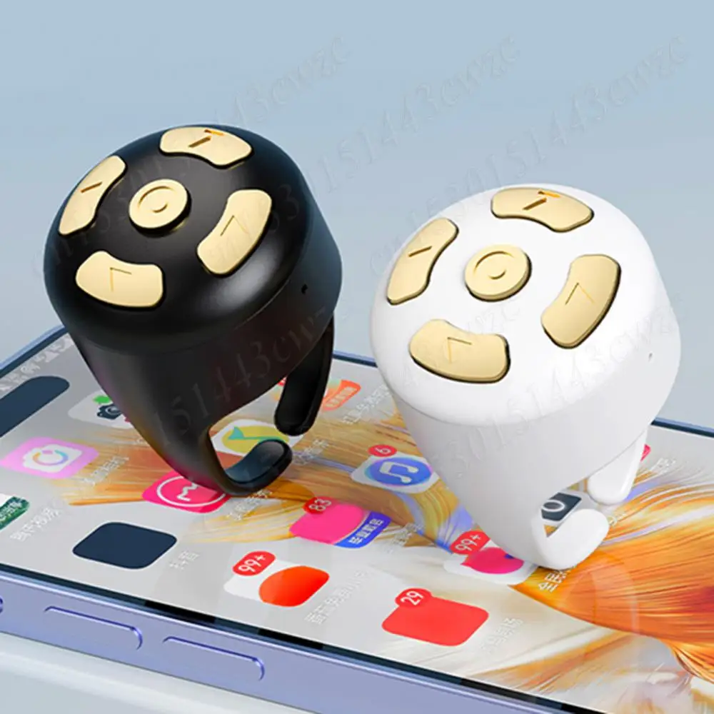 Per TikTok Scrolling Ring Finger Telecomando Compatibile con Bluetooth 5.0 Finger Remote Camera Registrazione video remota