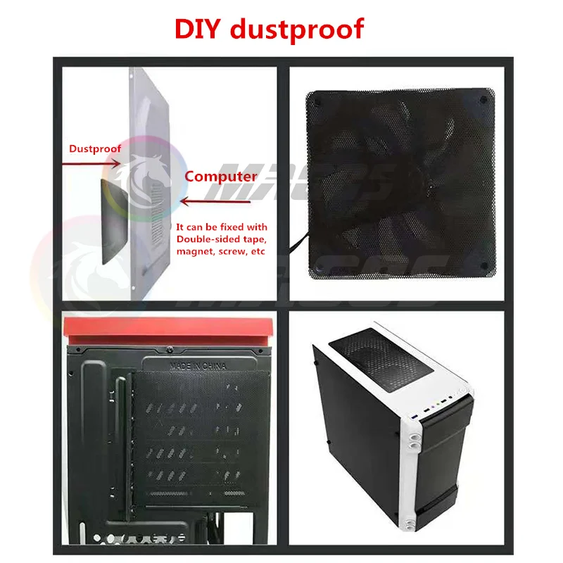 Computer Mesh 10X50cm DIY PVC PC Case Fan Cooler Dust Filter Network Net Case Dustproof Cover Chassis Dust Cover