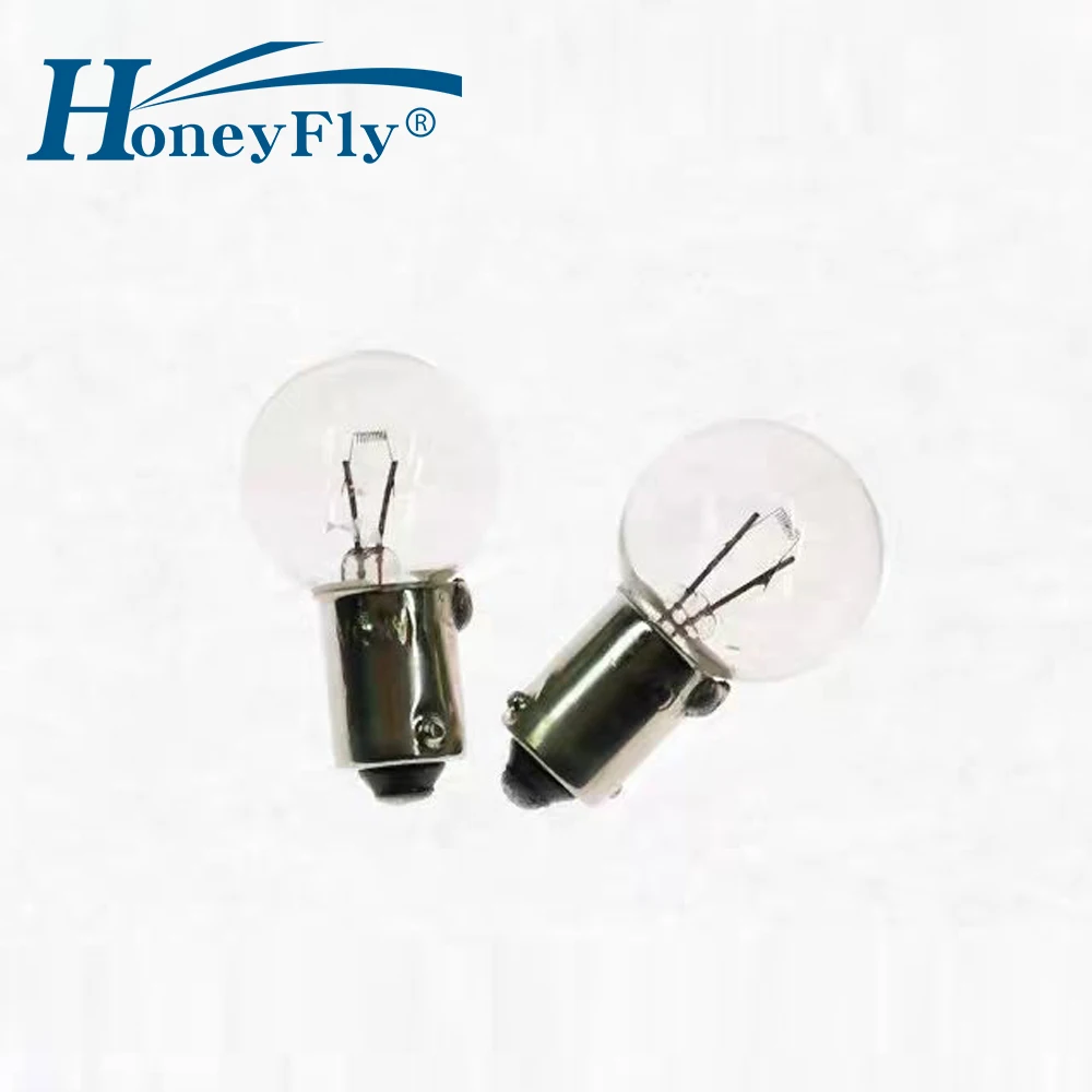 HoneyFly 5pcs Indicator Bulb BA9S G15 6V 15W Incandescent Global Lamp for Experimental Instruments Electrical Equipment