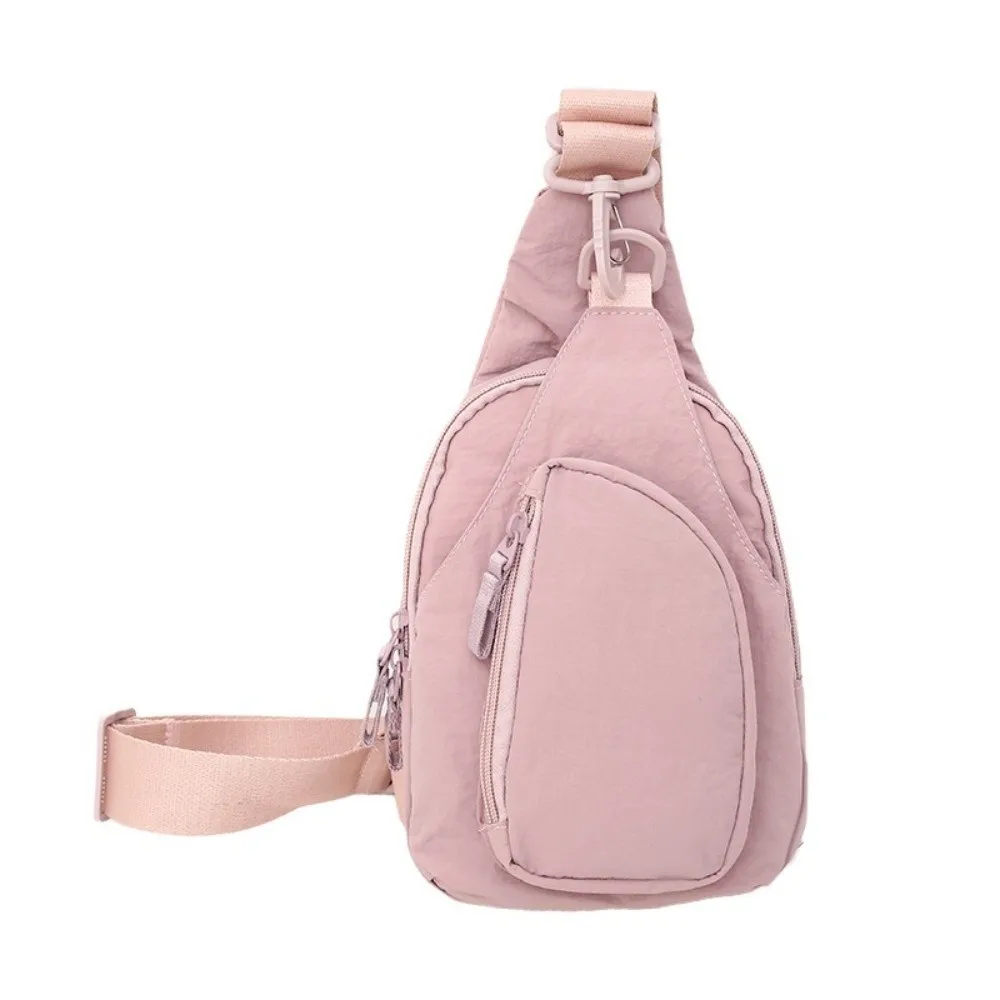 Large Capacity Men's Chest Bag Waterproof Nylon Shoulder Bag Casual Adjustable Strap Crossbody Fanny Pack