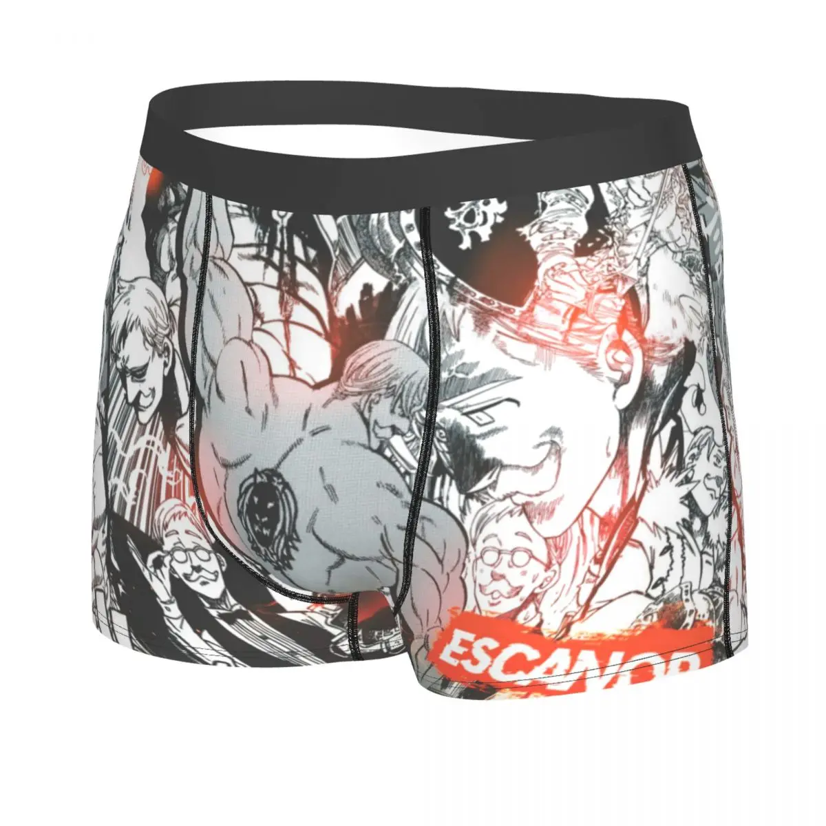 Nanatsu No Taizai Escanor Men Boxer Briefs Manga Cut Breathable Creative Underpants High Quality Print Shorts Gift Idea