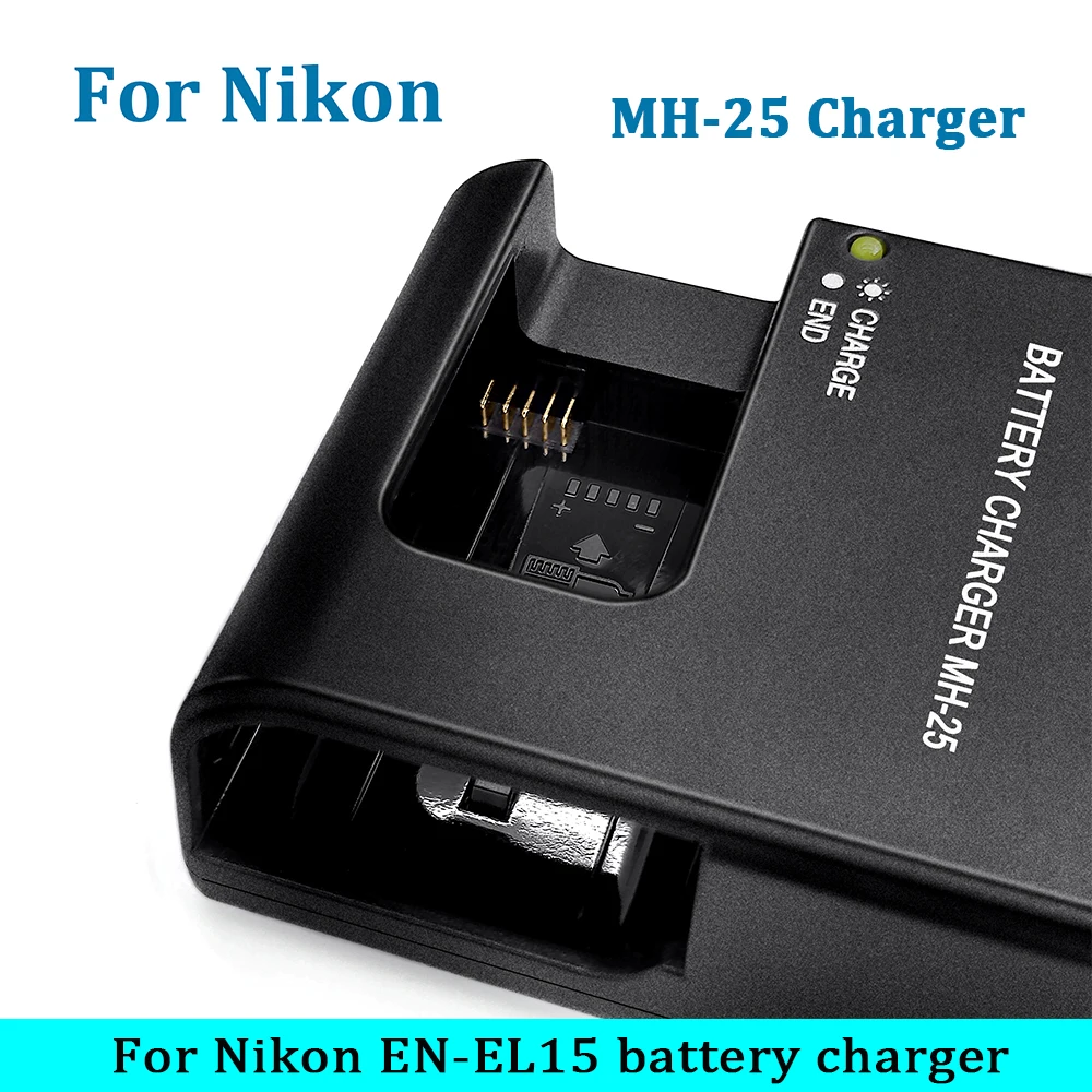 MH-25 EN-EL15 Charger D850 D800 D800E D810 D810E D600E D500 D7000 D7100 D7200 D7300 D7500 D610 D750 V1 Camera Battery Charger