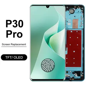 Bilashmart P30 Pro VOG L29 VOG L09 Display Screen with Fingerprints Huawei P30 Pro LCD Display Digital Touch Screen with Frame Parts