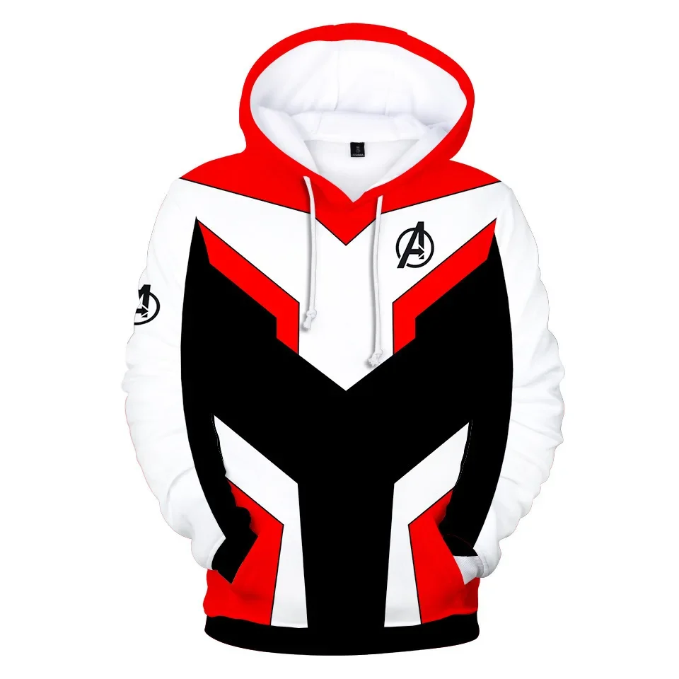 Cartoon Avengers Endgame Quantum Realm Print Baby Boys Sweatshirt Girl Hoodies Teenagers Adult Top Tee Pullover Cosplay Costumes