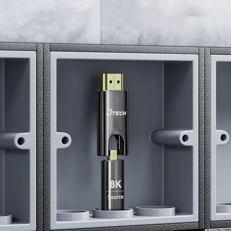 

DTECH Корпус из цинкового сплава Разъем D-A Оптоволоконный кабель HDMI 70 м Компьютерный телевизор 8K Кабель высокой четкости 2,1 В