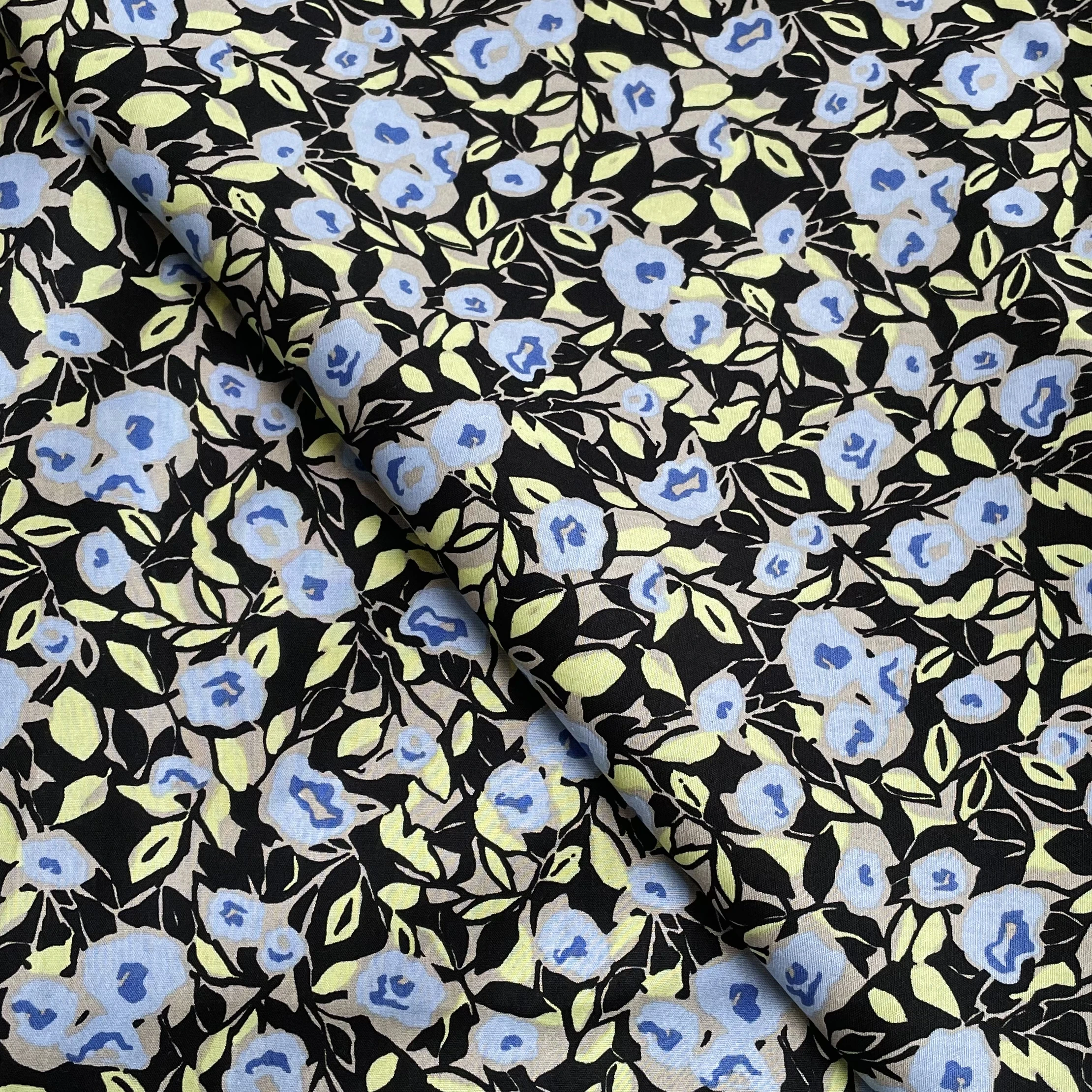 Little Fresh Floral Fabric for Sewing Cloth, 100% Cotton Poplin, 60S Liberty, Impressão digital, Vestidos, Saia, Crianças, Baby Designer