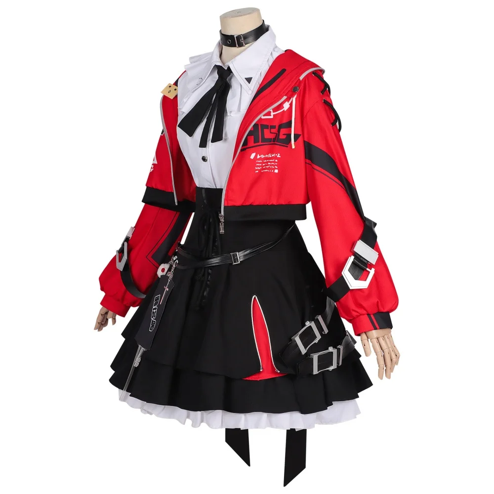 NTE Lacrimosa Cosplay Costume Neverness to Everness Lacrimosa Coat Shirt Skirt Socks Full Set view 4
