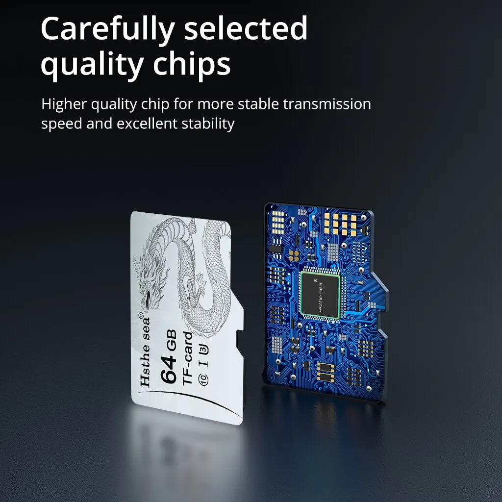 Tarjeta Mini SD Hstthe Sea 64GB U3 A1 Class10 para teléfonos móviles Drones Equipo de Vigilancia TF tarjeta 128GB U3 tarjeta de memoria 32GB U1