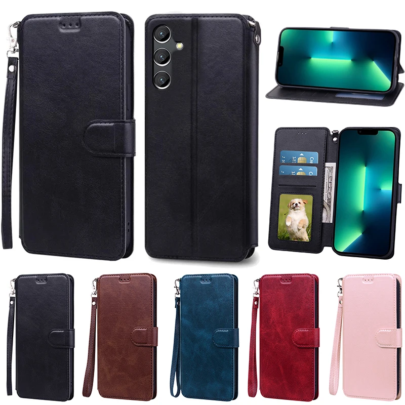 

For Samsung Galaxy A05s Case 4G Luxury Leather Flip Wallet Case Coque for Samsung A05s A 05s A057F Capa Protector Shells Bags