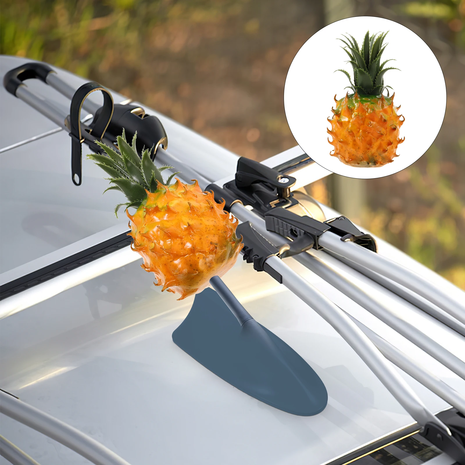 

Eye-Catching Car Antenna Topper Cute Pineapple Roof Decoration Foam Material Vehicle Ornament