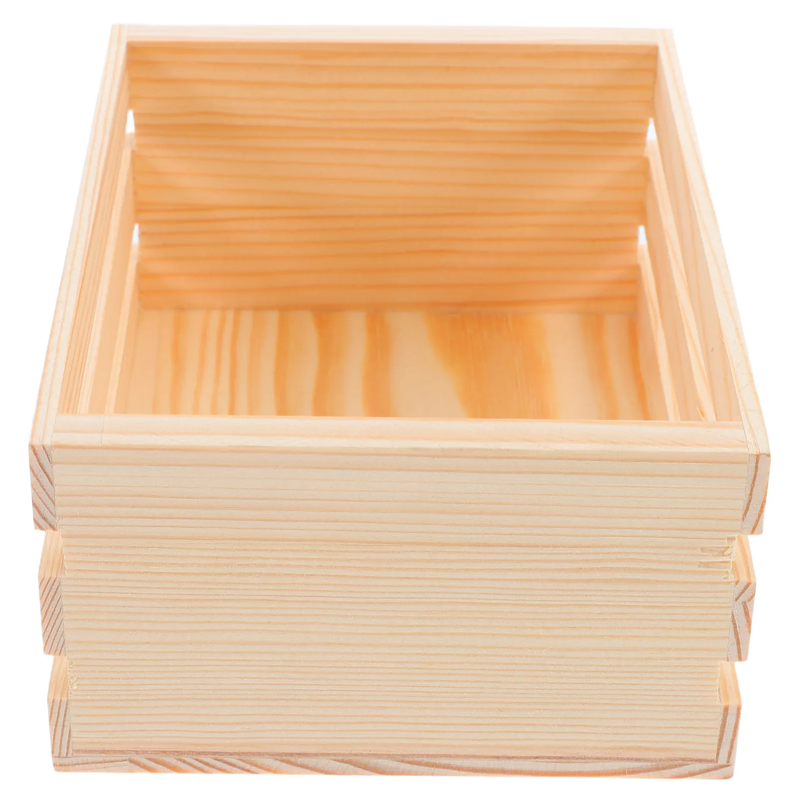 

Mini Wooden Storage Box Hollow Design Desktop Organizer For Stationery Small Wood Basket Vintage Decorative Case Multifunction