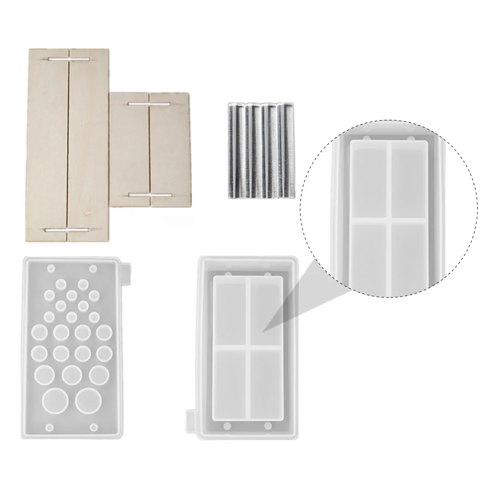 1 مجموعة فرشاة للمكياج تصنيف إدراج قالب سيليكون لتقوم بها بنفسك قالب لسطح المكتب زخرفة صندوق تخزين راتنجات الايبوكسي الملحقات الحرفية #2