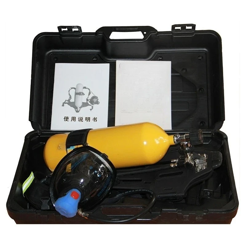 

Fire mask cover long tube filter cylinder, positive pressure