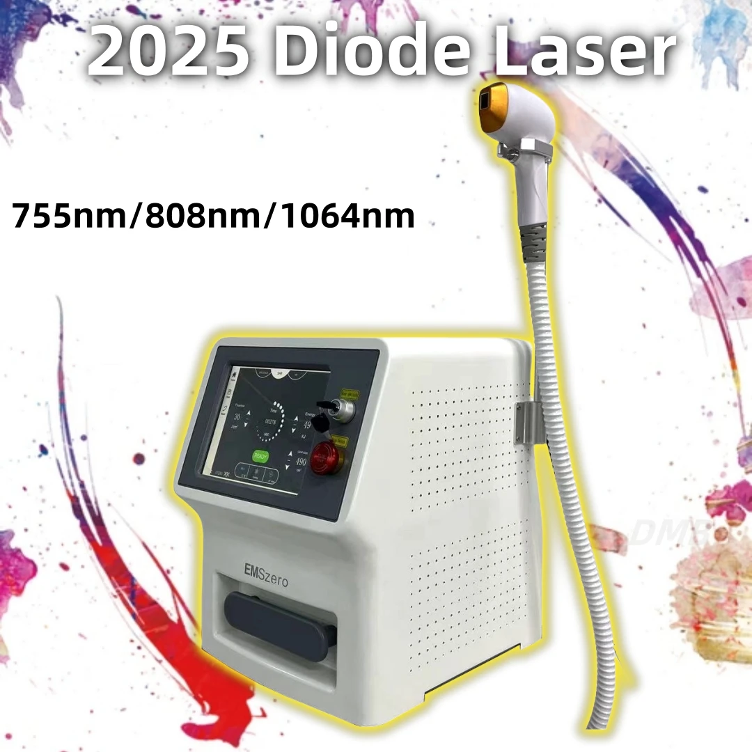 

Professional Diode Ice Titanium Laser Body Hair Removal Machine 2025 NEW 808nm Alexandrite Device 3 waves Permanent CE Woman