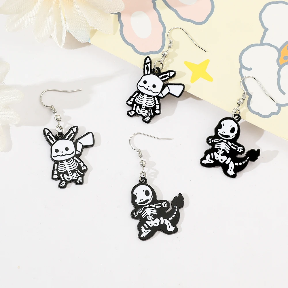 New Pokémon Pikachu Charmander Earrings Creative Quirky Electric Shock Earrings Cute Girls Personalised Earrings Gift