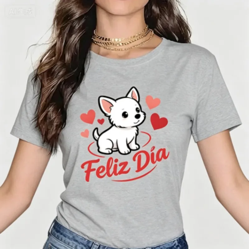 Harajuku Kawaii Clothes Ladies' Short-sleeved Cotton T-shirt with Panda Pattern Print, Fun Ladies' Leisure Hot Product