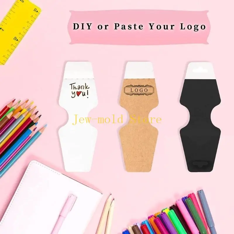 

C71B 100XAdhesive Card Double-Sided Sticky Card Jewelry-Tag for Selling Packaging